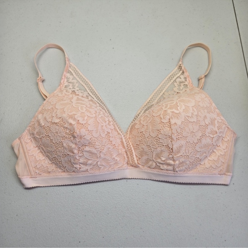 Knix no underwire Bra Pink Floral